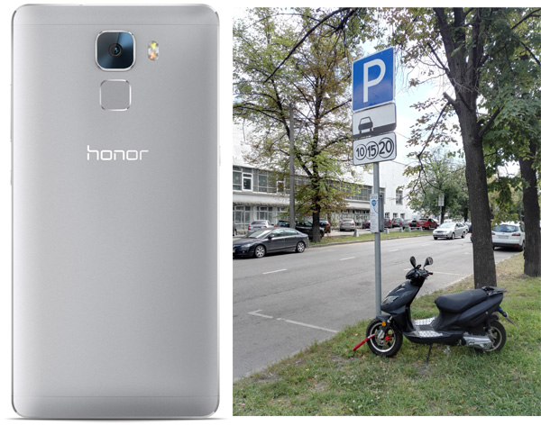Камера Honor7 с тыльной стороны и фото с неё