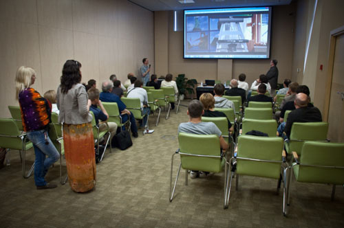 Аудитория Mobile Monday, посвященного Kinect