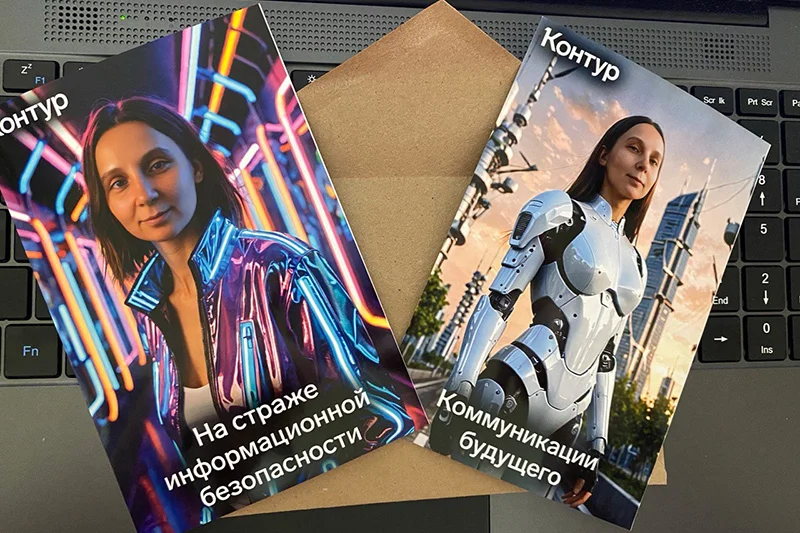 Фото, сделанные фотобудкой с нейросетью от «Контур»