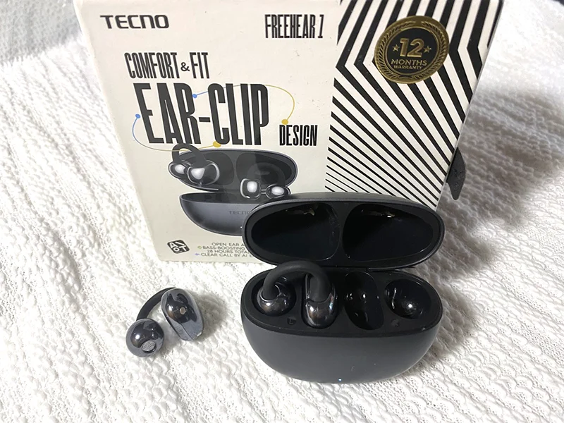 Наушники TECNO FreeHear 1 с коробкой и зарядным устройством
