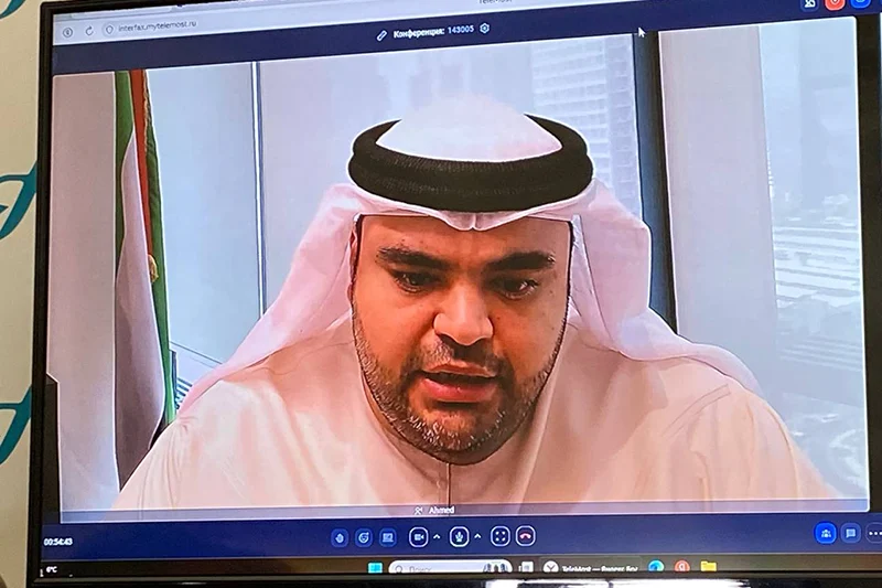 Принимавший участие по телемосту CEO TechFirm Ахмед Аль Зароуни