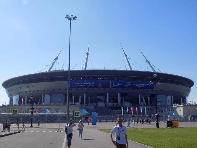 &laquo;Газпром-Арена&raquo; в 2018 году &ndash; во время ЧМ