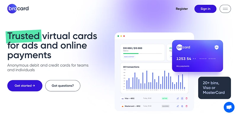 Скриншот сайта Brocard