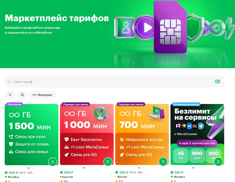 Маркетплейс тарифов для жителей Санкт-Петербурга, краткое описание